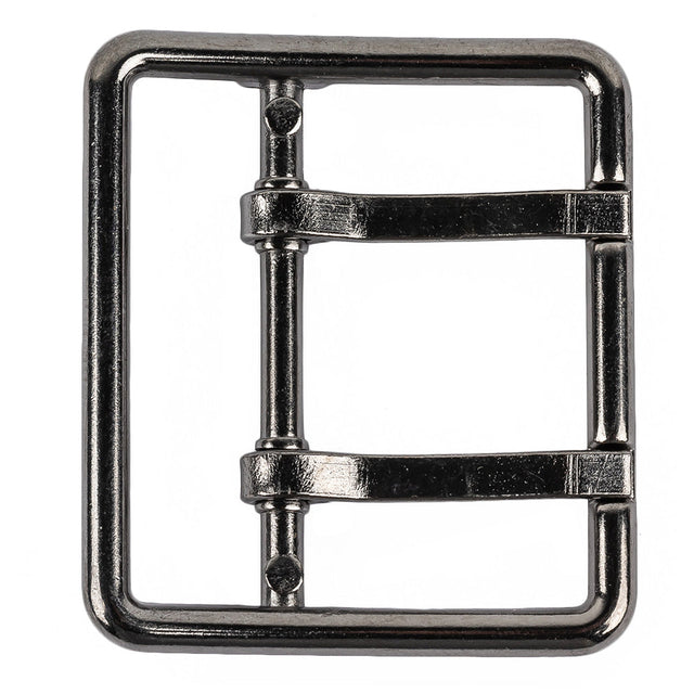 Gunmetal Double Tongue Metal Buckle - 48mm