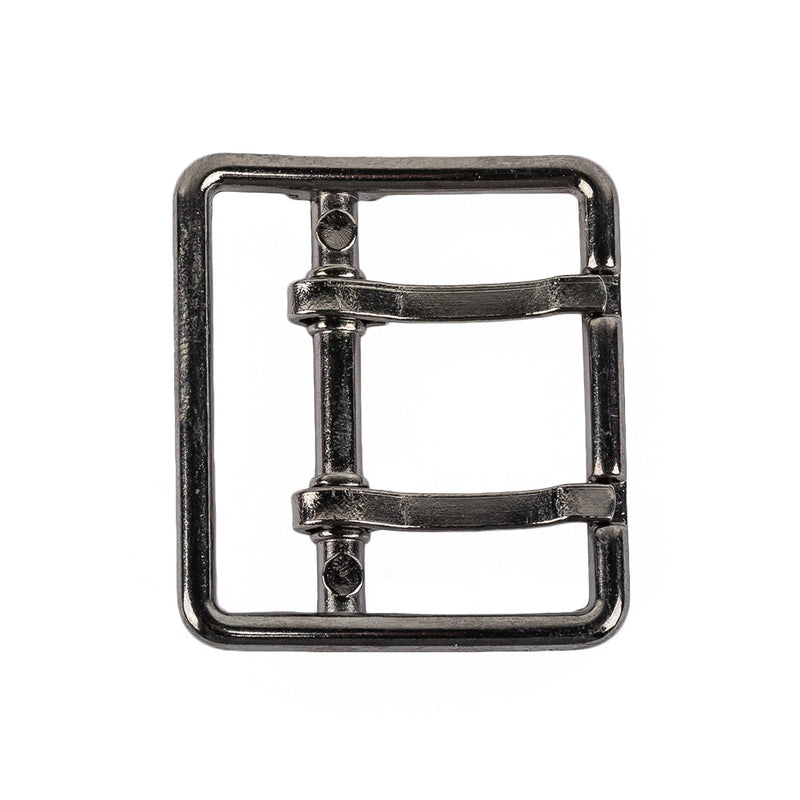 Gunmetal Double Tongue Metal Buckle - 36mm