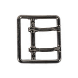 Gunmetal Double Tongue Metal Buckle - 36mm