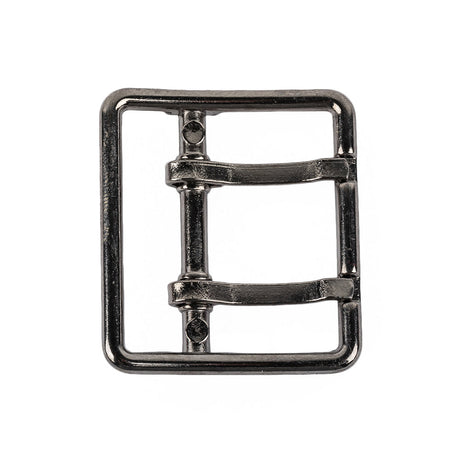 Gunmetal Double Tongue Metal Buckle - 36mm