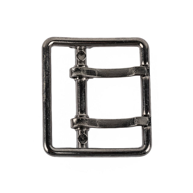 Gunmetal Double Tongue Metal Buckle - 36mm
