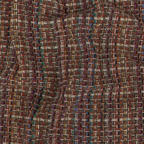 Italian Taupe, Olive and Multicolor Blended Wool Tweed