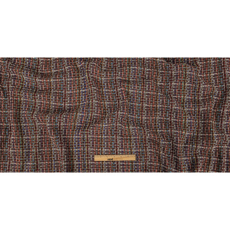 Italian Chocolate Multicolor Blended Wool Tweed