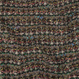 Italian Army Green, Yellow and Hot Pink Stripes Boucled Wool Sweater Knit