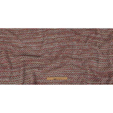 Pink, Peach and Gray Textured Stripes Sweater Knit