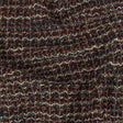 Burgundy, Gray Green and White Loopy Wool Sweater Knit