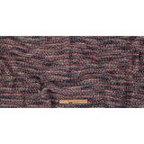 Navy, White and Neon Pink Loopy Stripes Wool Sweater Knit