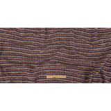 Blue, Sesame, and Wine Chunky Striped Wool Knit