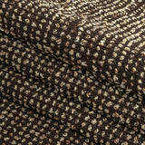 Pale Beige and Black Nubby Boucled Knit