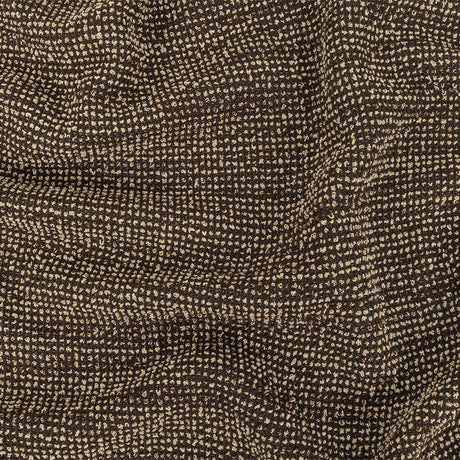 Pale Beige and Black Nubby Boucled Knit