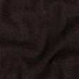 Black and Dark Pink Speckled Tactile Woolen Woven