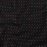 Black, White and Magents Diamonds Brushed Blended Cotton Jacquard
