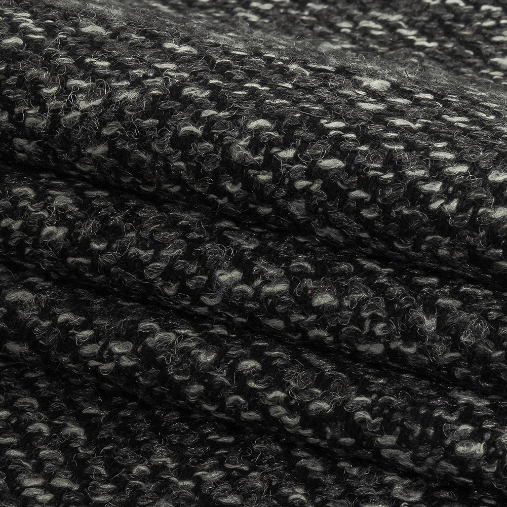 Black, Griffin and Lightest Sky Boucled Twill