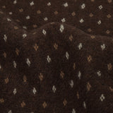 Brown, Otter and Sugar Swizzle Diamonds Brushed Blended Cotton Jacquard