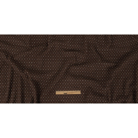 Brown, Otter and Sugar Swizzle Diamonds Brushed Blended Cotton Jacquard