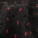 Peat, Black and Pink Broken Stripes or Spots Brushed Woven