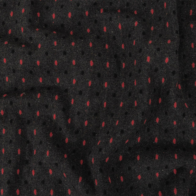 Peat, Black and Pink Broken Stripes or Spots Brushed Woven
