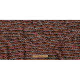 Italian Pumpkin, Drizzle, and Fandango Pink Striped Wool Boucle Knit
