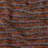 Italian Pumpkin, Drizzle, and Fandango Pink Striped Wool Boucle Knit