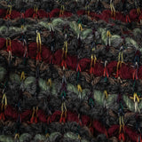 Italian Burgundy, Raven and Brunette Striped Chunky Wool Knit