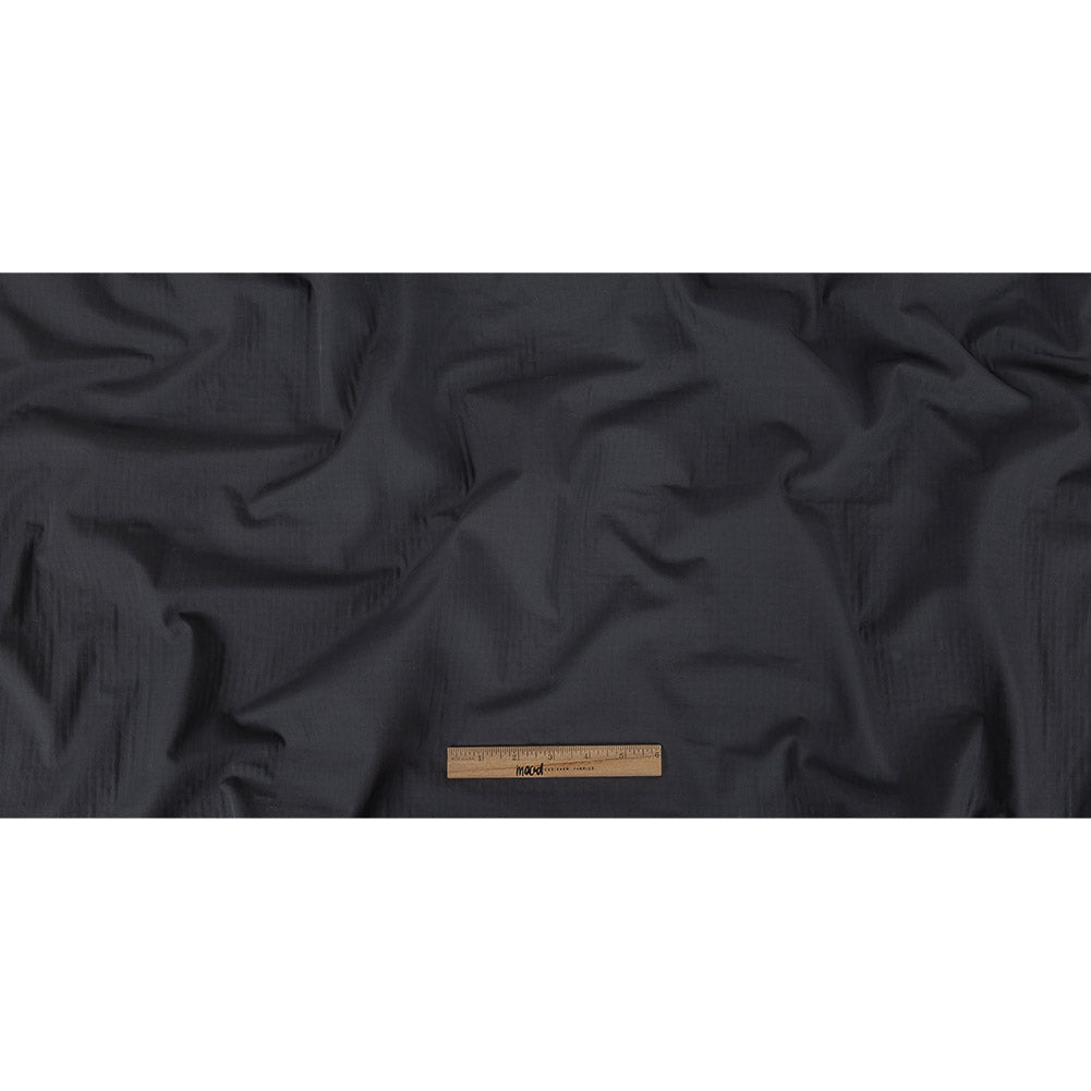 Navy Cotton Double Cloth with Striped Faux Quilting