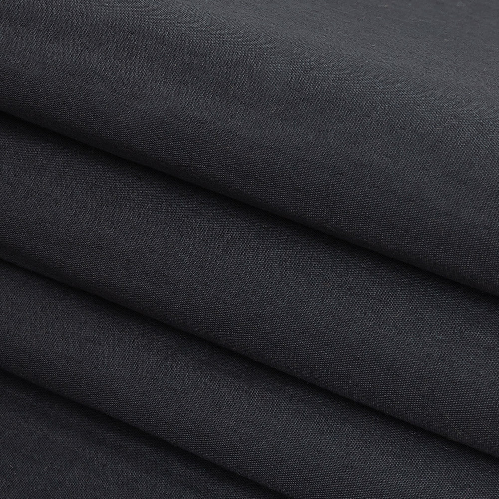 Navy Cotton Double Cloth with Striped Faux Quilting