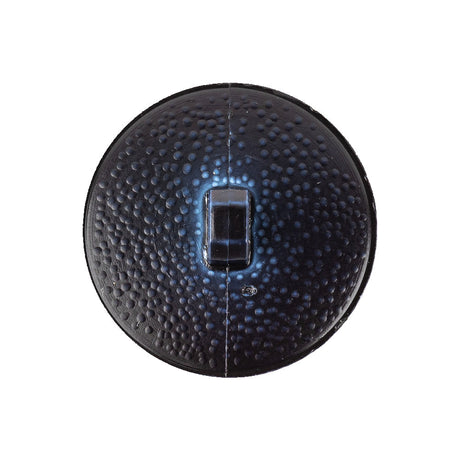Italian Shiny Navy Basketweave Embossed Faux Leather Button - 40L/25.5mm