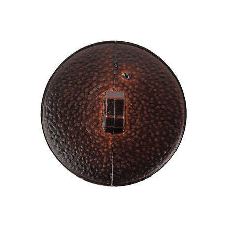 Italian Shiny Bark Basketweave Embossed Faux Leather Button - 40L/25.5mm