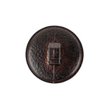 Italian Shiny Bark Basketweave Embossed Faux Leather Button - 36L/23mm