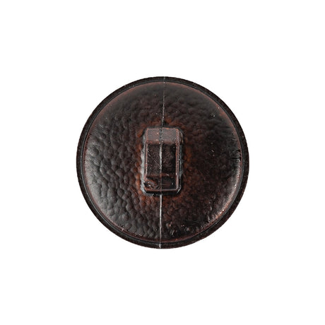 Italian Shiny Bark Basketweave Embossed Faux Leather Button - 36L/23mm
