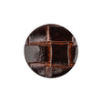 Italian Shiny Bark Basketweave Embossed Faux Leather Button - 36L/23mm