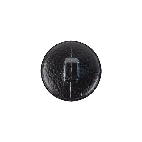 Italian Shiny Navy Basketweave Embossed Faux Leather Button - 28L/18mm