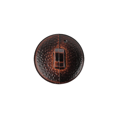 Italian Shiny Bark Basketweave Embossed Faux Leather Button - 28L/18mm