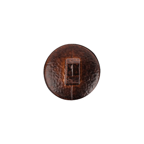 Italian Shiny Bark Basketweave Embossed Faux Leather Button - 24L/15mm