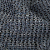 Italian Blue, Black, and White Chevrons Rayon Dobby Shirting