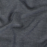 Italian Blue, Black, and White Chevrons Rayon Dobby Shirting