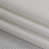 Lucent White Ultra-Soft Rayon and Cotton 1x1 Rib Knit