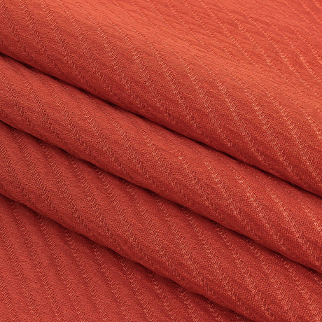 Coral Satin-Faced Regimental Stripes Polyester Matelasse