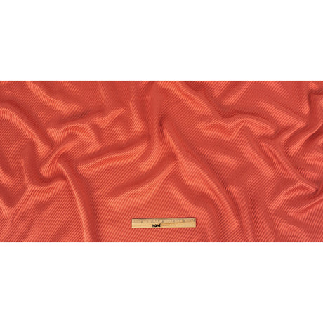 Coral Satin-Faced Regimental Stripes Polyester Matelasse