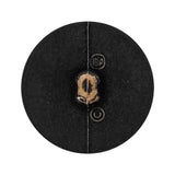 Italian Chocolate Plum and Canteen Weathered Faux Leather Shank Back Button - 48L/30.5mm