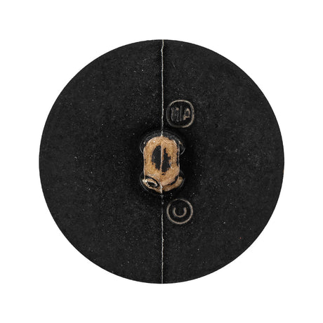 Italian Chocolate Plum and Canteen Weathered Faux Leather Shank Back Button - 48L/30.5mm