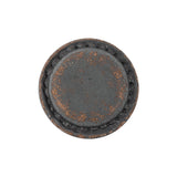 Italian Acorn and Dark Gull Gray Weathered Faux Leather Shank Back Button - 38L/24mm