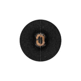 Italian Chocolate Plum and Canteen Weathered Faux Leather Shank Back Button - 34L/21.5mm
