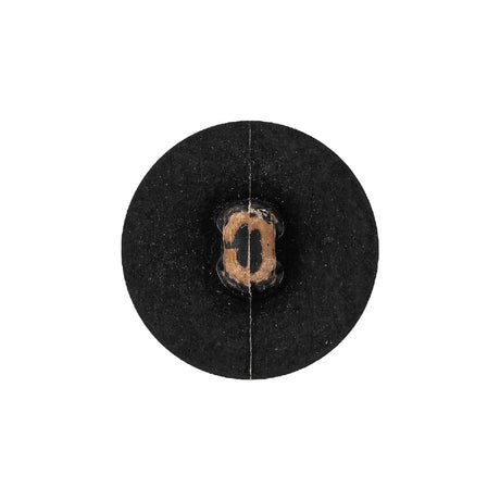 Italian Chocolate Plum and Canteen Weathered Faux Leather Shank Back Button - 34L/21.5mm