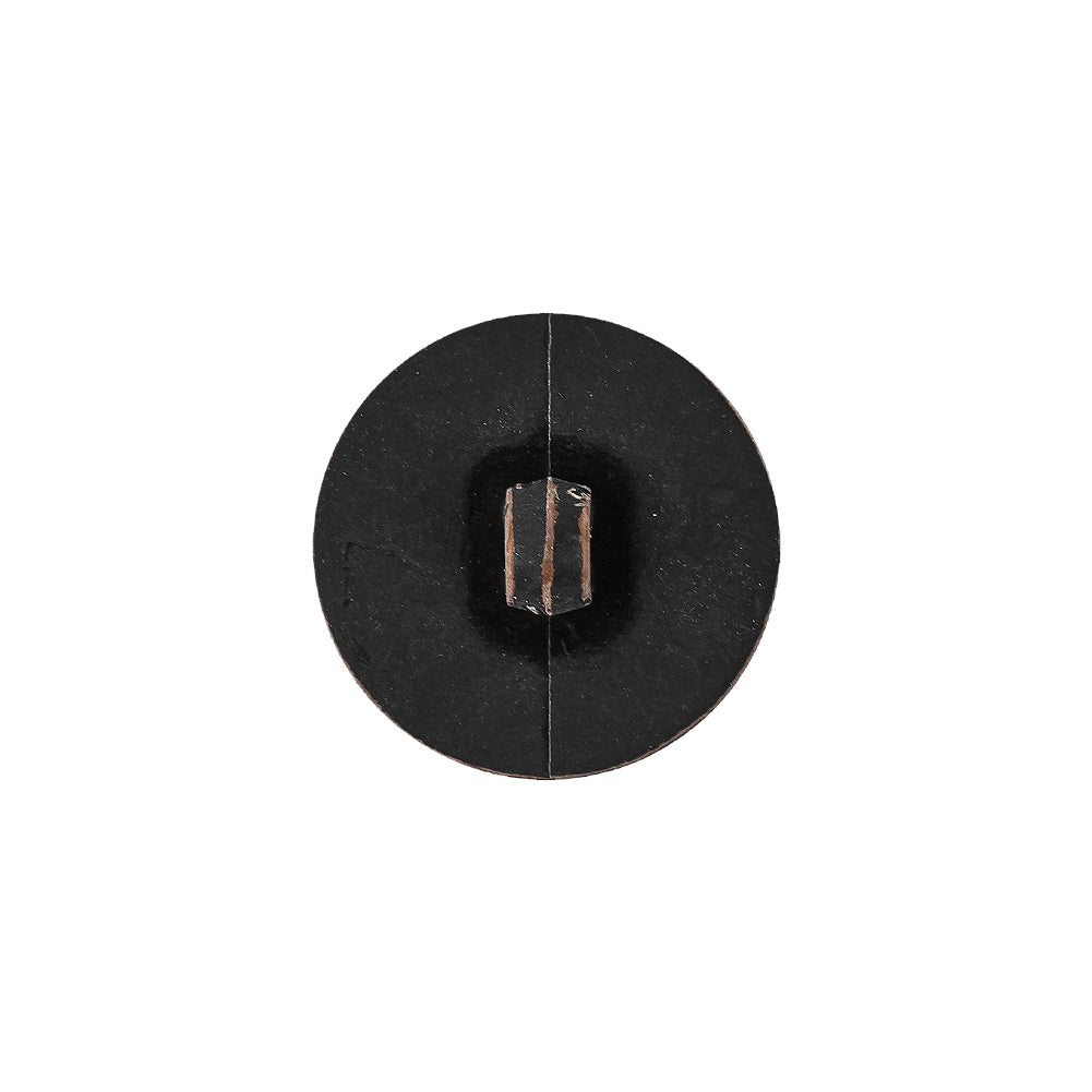 Italian Chocolate Plum and Canteen Weathered Faux Leather Shank Back Button - 28L/18mm