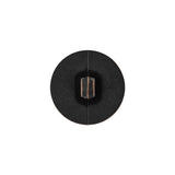 Italian Chocolate Plum and Canteen Weathered Faux Leather Shank Back Button - 28L/18mm