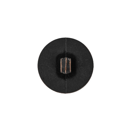 Italian Chocolate Plum and Canteen Weathered Faux Leather Shank Back Button - 28L/18mm