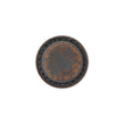 Italian Acorn and Dark Gull Gray Weathered Faux Leather Shank Back Button - 28L/18mm
