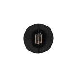 Italian Chocolate Plum and Canteen Weathered Faux Leather Shank Back Button - 24L/15mm