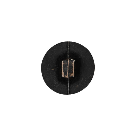 Italian Chocolate Plum and Canteen Weathered Faux Leather Shank Back Button - 24L/15mm